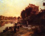 莱昂 奥古斯汀 莱尔米特 : Washerwomen by the Banks of the Marne